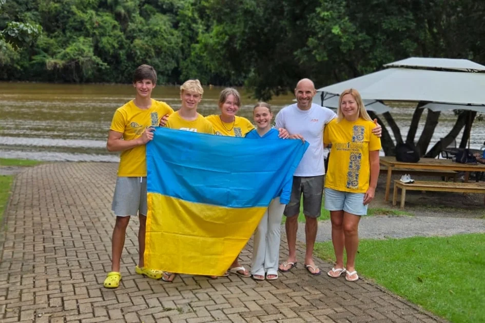 Campeões Ucranianos de Esqui Aquático no CEAIsp